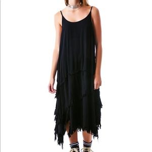 UNIF stray midi dress black XS